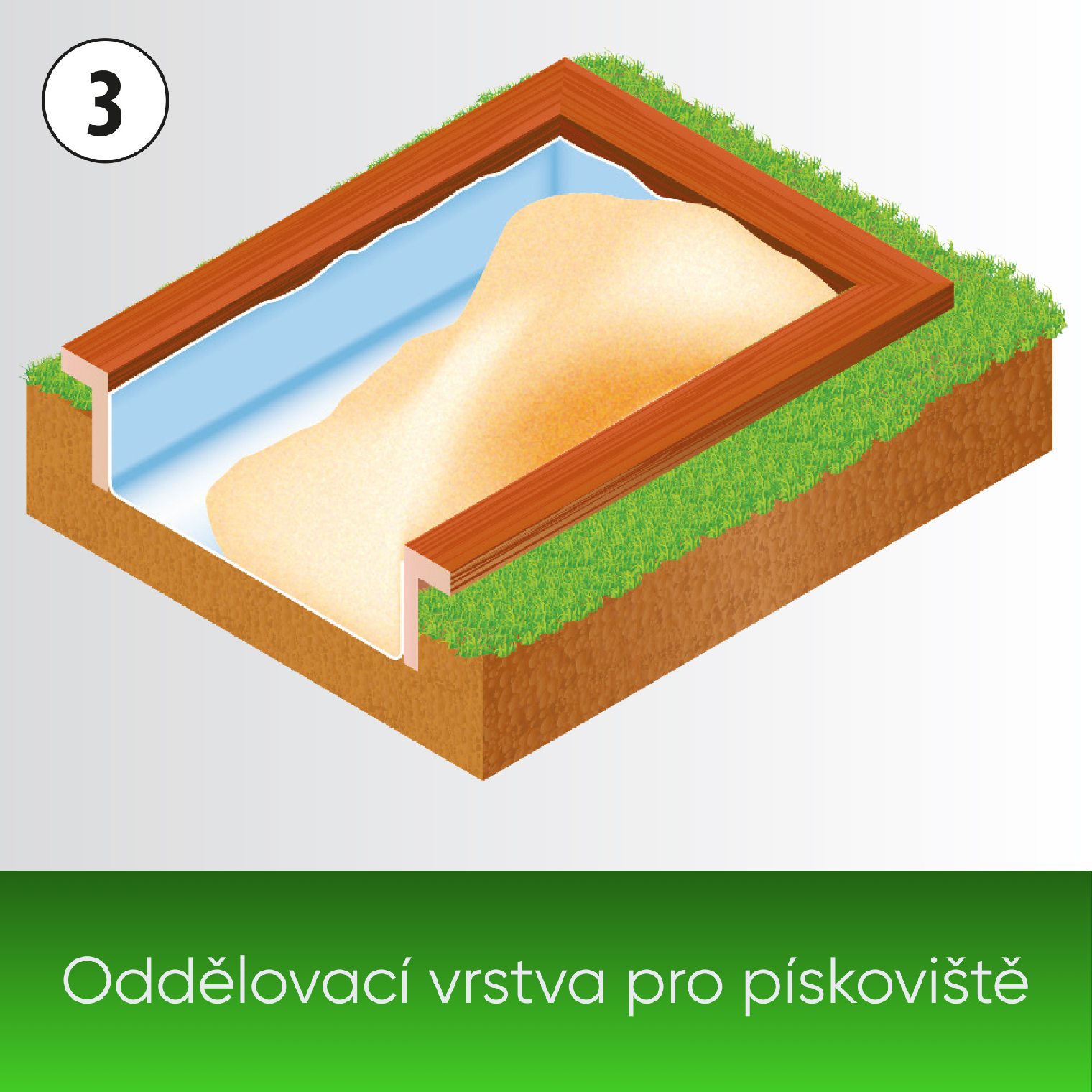 Heissner jezírková geotextilie pod fólii 100 x 2 m, 200 g/m2 TF922-00
