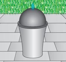 Fontána Heissner MOCCA LED, antrazit, grey, polystone 016810-09