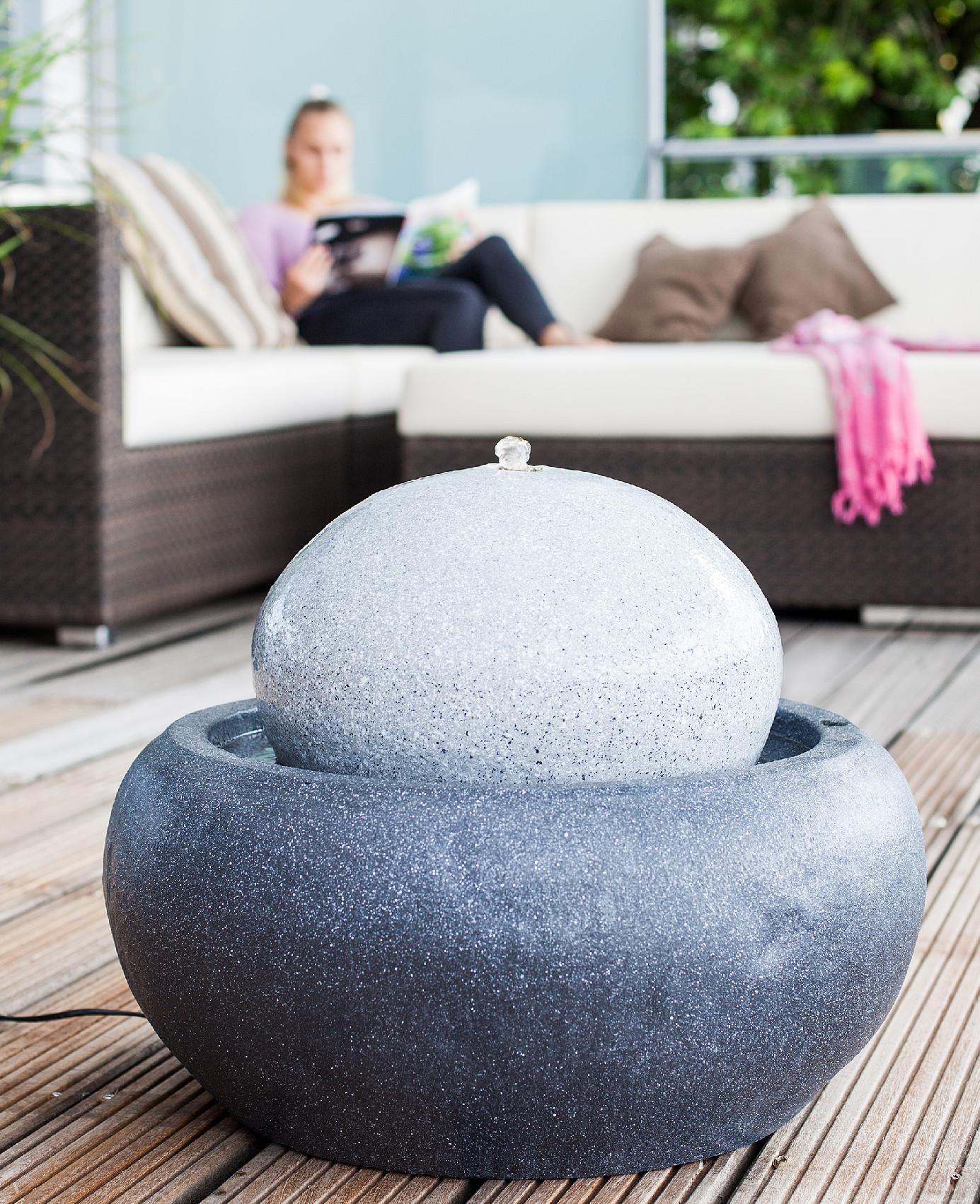 Fontána Heissner ORION LED, polystone 016605-13