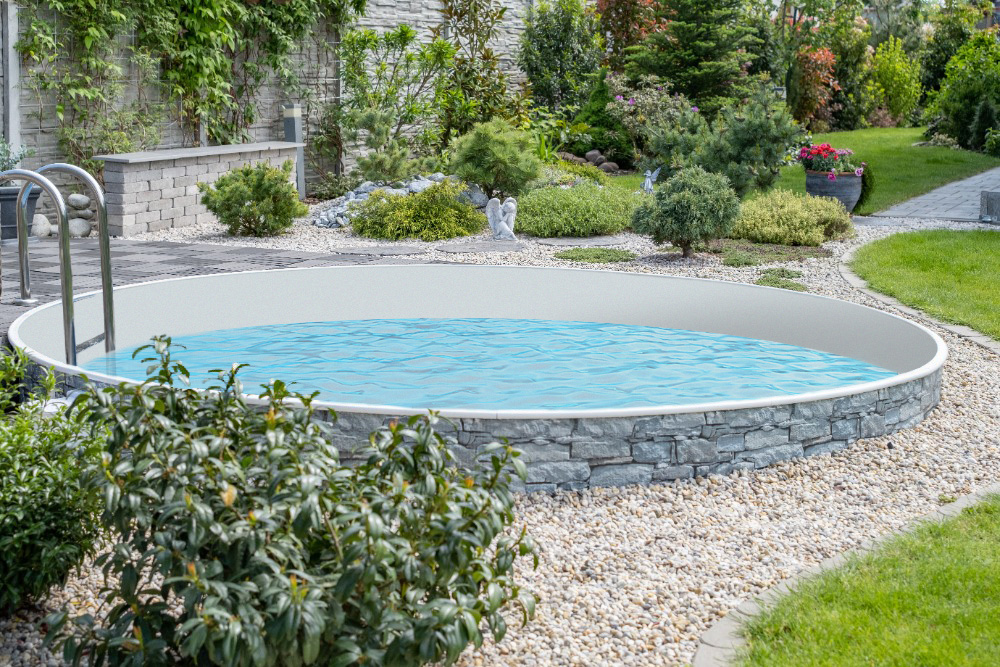 Bazénová fólie Grey pro bazén ø 4,6 m x 1,2 m