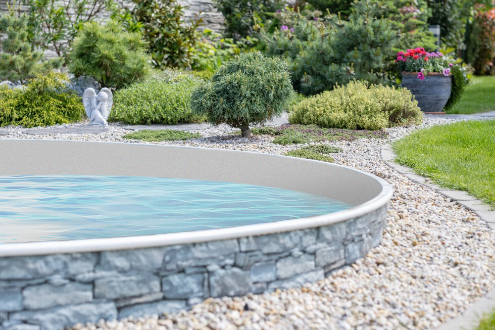 Bazénová fólie Grey pro bazén ø 4,6 m x 1,2 m