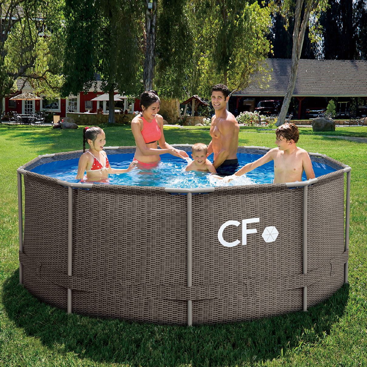 Bazén CF FRAME ratan - 305 x 107 cm