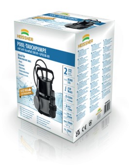 Univerzální ponorné čerpadlo Heissner, 8500 l/h, 7,8 m