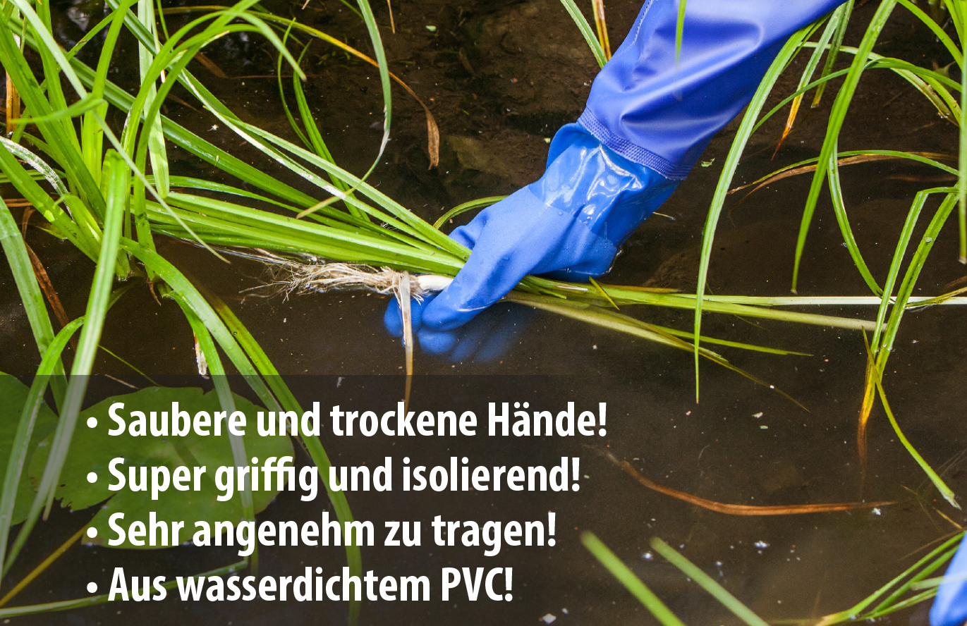 Rukavice pro údržbu jezírek a bazénů S/M