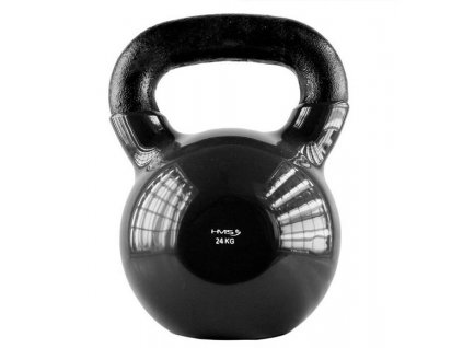 24kg kettlebell black hms vinyl CFshop.sk