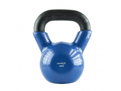 Vinylový kettlebell 12kg hms modrý CFshop.sk