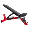 Polohovateľná masívna lavica na cvičenie červená amrepfitness cfshop.cz 1134