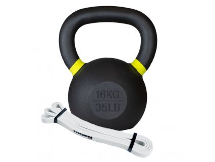 Kettlebell 16kg - odporová guma mini odpor 13kg