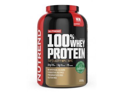 Nutrend 100% whey protein jahoda 2250 gr CFshop.sk