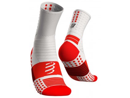 Ponožky pro maraton compressport CFshop.sk červeno biele