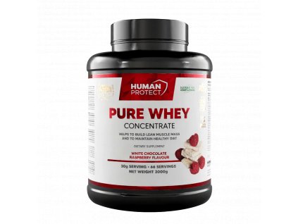 HUMAN PROTECT Pure whey protein biela čokoláda malina CFshop.sk 2