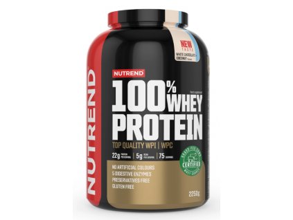 Nutrend Protein whey biela čokoláda kokos 2250g CFshop.sk