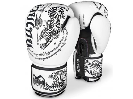 Phantom muay thai rukavice biele CFshop.sk