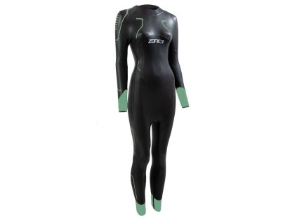 Zone3 Terrapren Vision Wetsuit Women black eucalyptus green damsky neoprén CFshop.sk