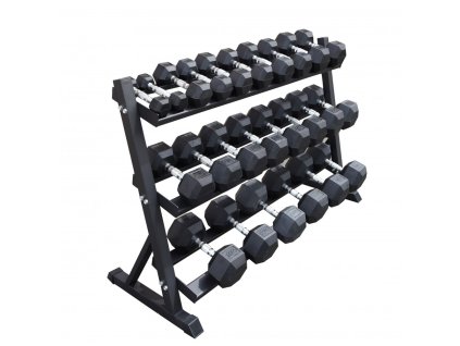 jednoručky hex so stojanom - amrepfitness - 2,5-25kg + stojan zdarma