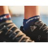 pro racing socks v4 run low sodalite fluo blue