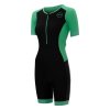 women s aquaflo plus short sleeve trisuit black grey mint Cfshop.sk Zone3