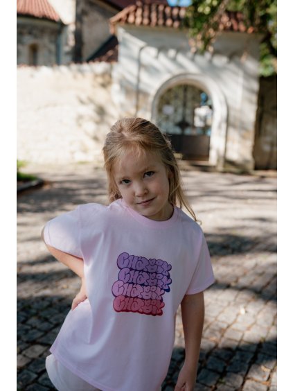 044 4THROWIES KIDZ TEE :: PINK 1