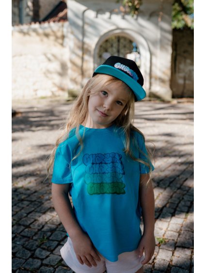 046 4THROWIES KIDZ TEE :: BLUE 1