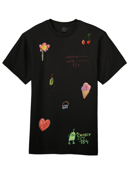 D3 001 LOVE KIDS TEE BLACK FRONT