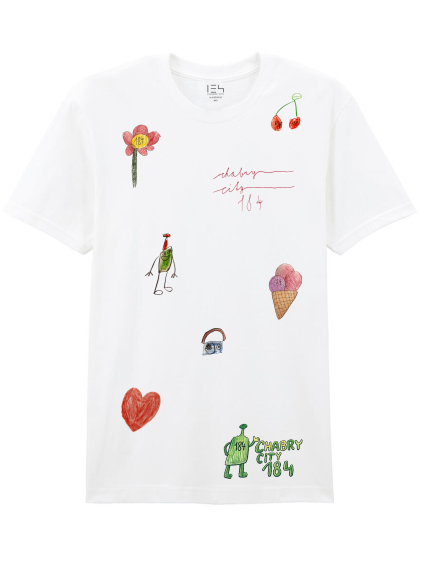 D3 002 LOVE KIDS TEE WHITE FRONT