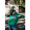 050 4THROWIES KIDZ HOODIE :: GREEN 1