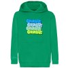 050 4THROWIES KIDZ HOODIE GREEN front