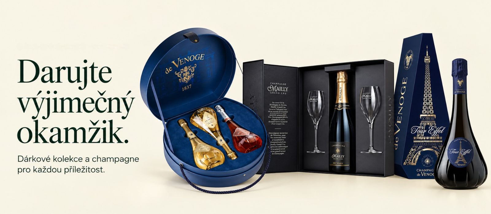 Dárkové sety s Champagne