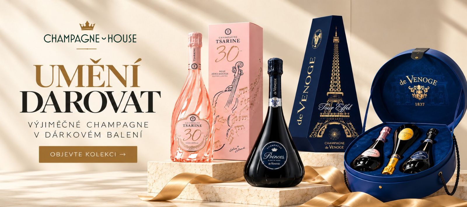 Dárkové sety s Champagne