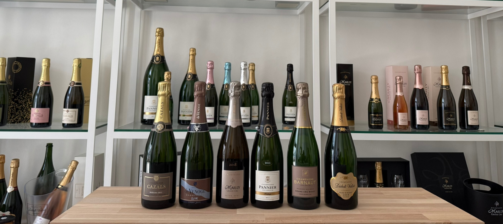 Champagne and wine