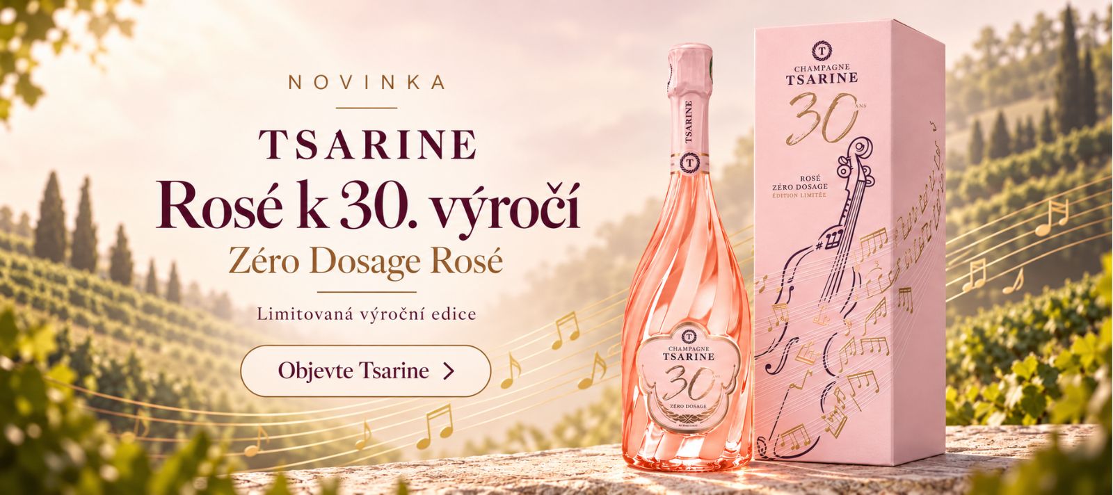 Tsarine hudební limitka Rosé Esther Abrami