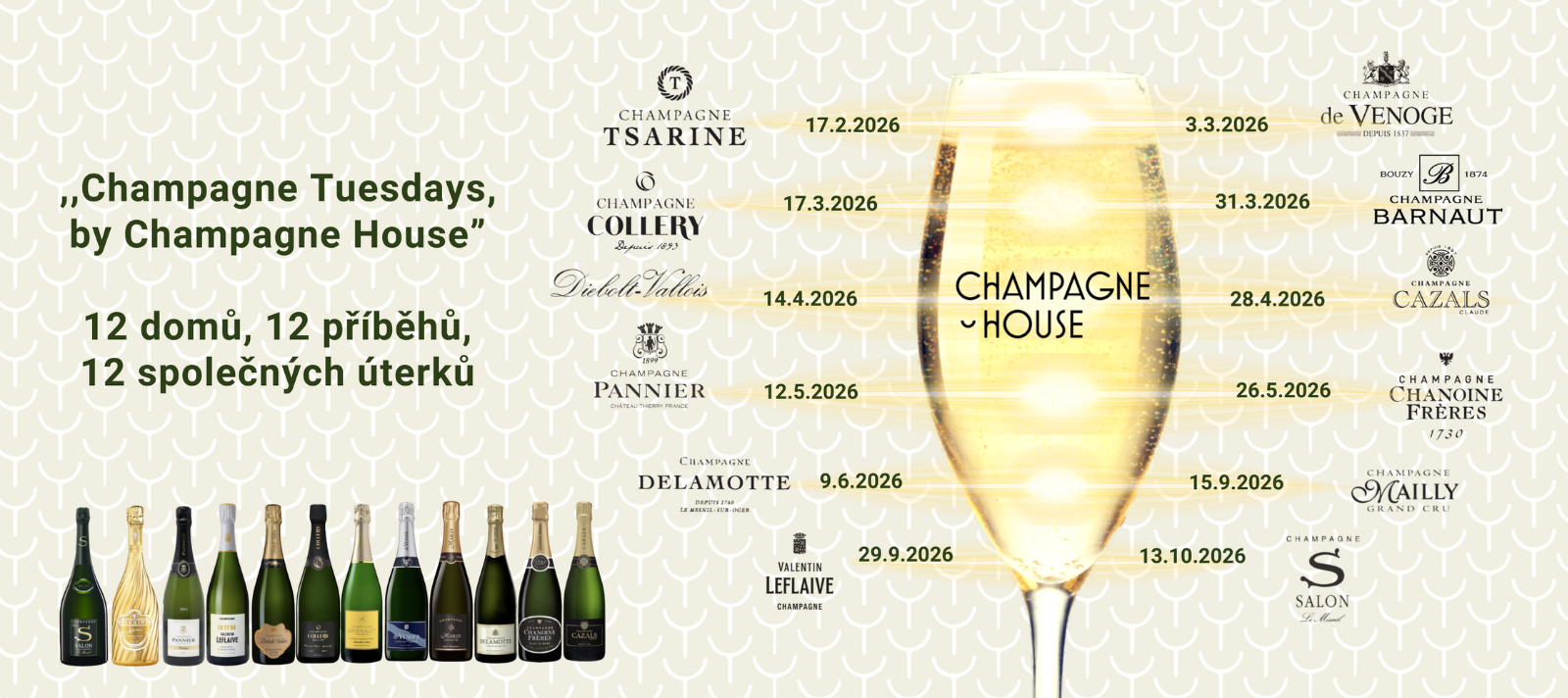Kalendář degustaci Champagne House
