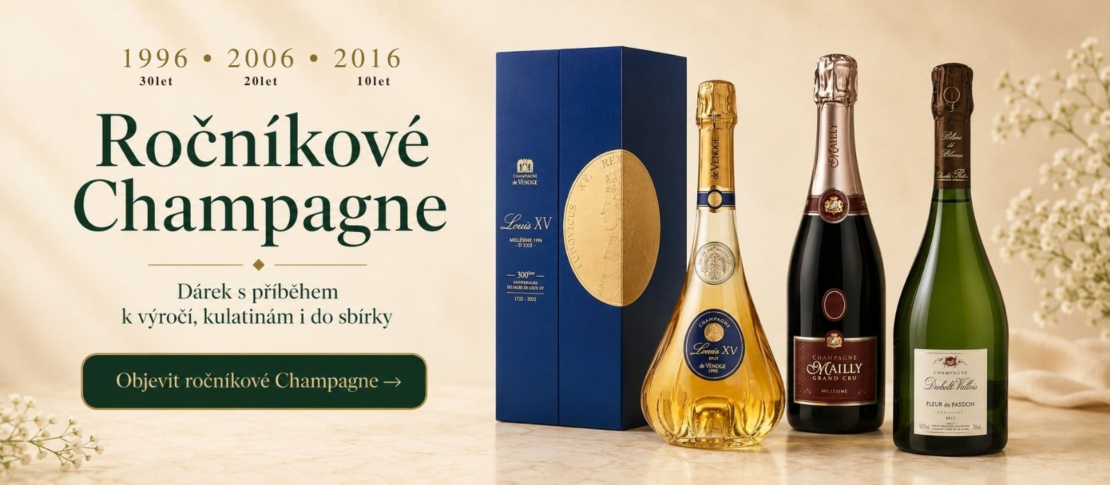 Ročníkové champagne s 6 na konci