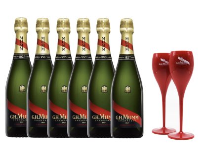 Mumm 6 sklenicky