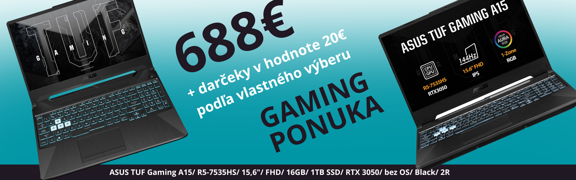 asus tuf 688€