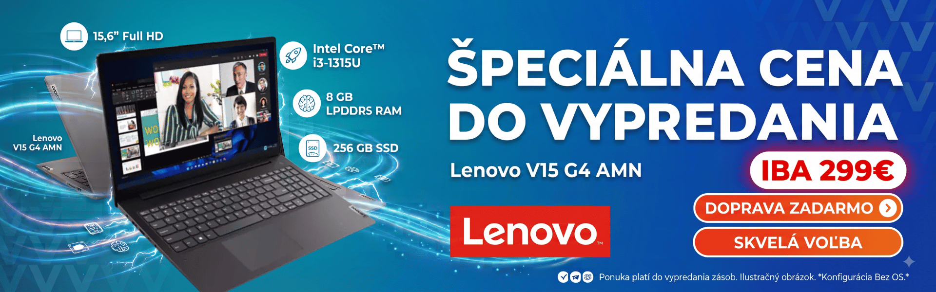 Lenovo V15 299€