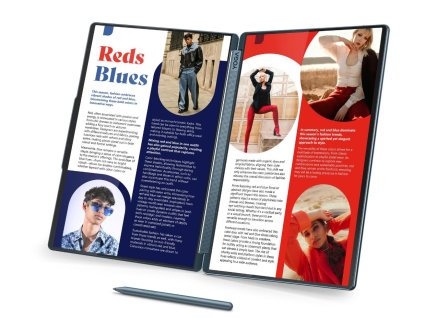 Lenovo Yoga Book 9/14IAH10/U7-255H/14"/2880x1800/T/32GB/1TB/Intel int/W11H/Tidal Teal/3R/ PN:83KJ0027CK