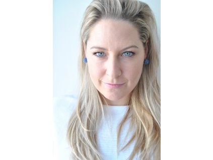 Náušnice Kuličkové pecky Opaque Blueberry Luster