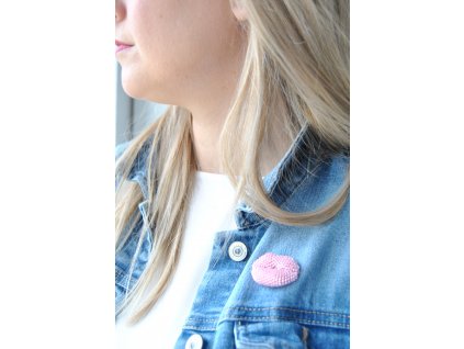 Brož Pusinka MINI Opaque Rosewater Luster