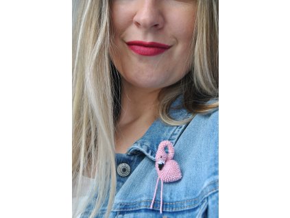 Brož PLAMEŇÁK Op Rosewater Luster