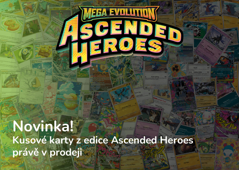 Pokémon Ascended Heroes kusovky právě v prodeji