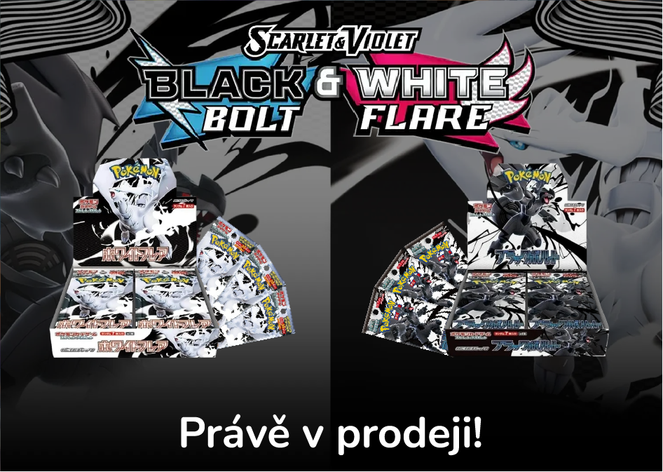 Scarlet & Violet: Black Bolt a White Flare v prodeji!