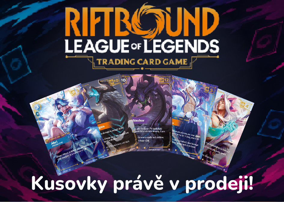 Riftbound kusové karty jsou právě skladem!