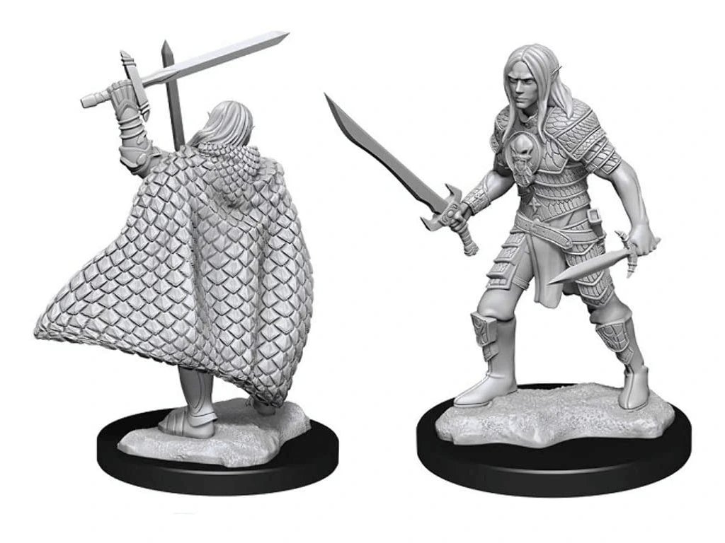 Pathfinder Battles Deep Cuts Miniatures - Elf Male Fighter