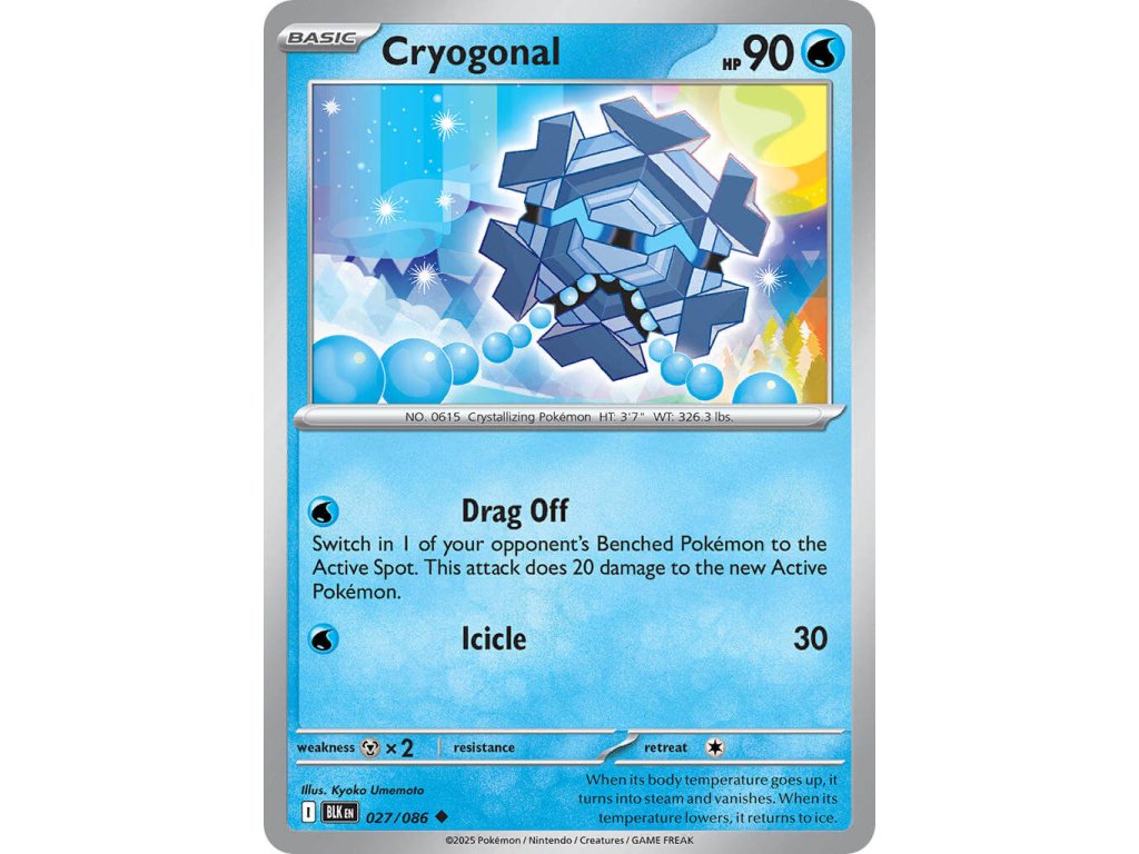 Pokémon Cryogonal (BLK 027)