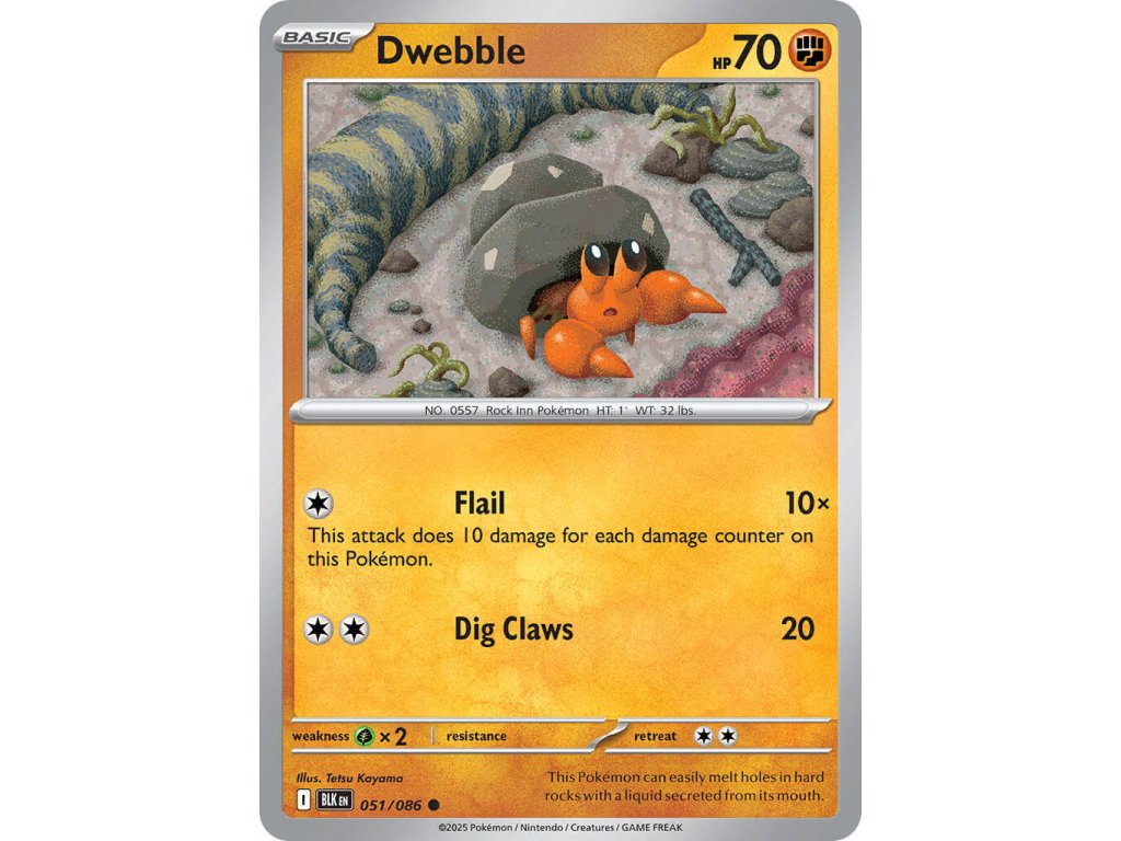 Pokémon Dwebble (BLK 051)