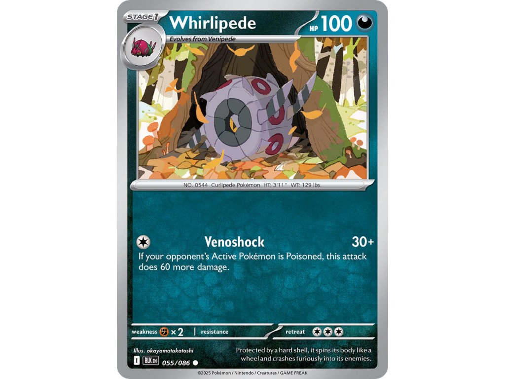 Pokémon Whirlipede (BLK 055)