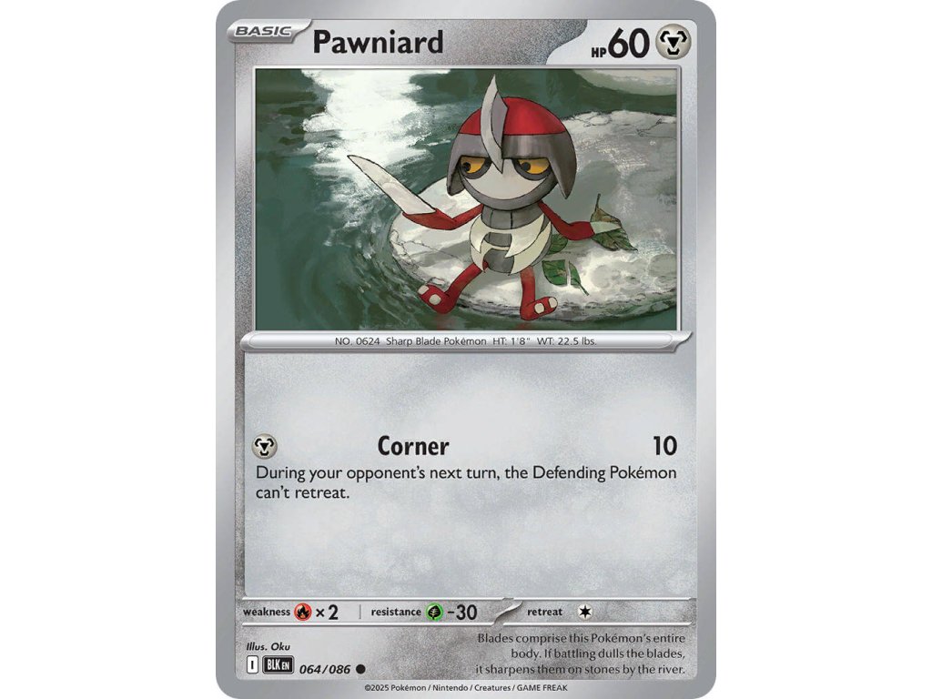 Pokémon Pawniard (BLK 064)