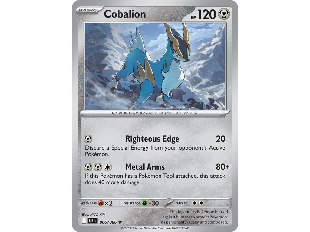 Pokémon Cobalion (BLK 066)