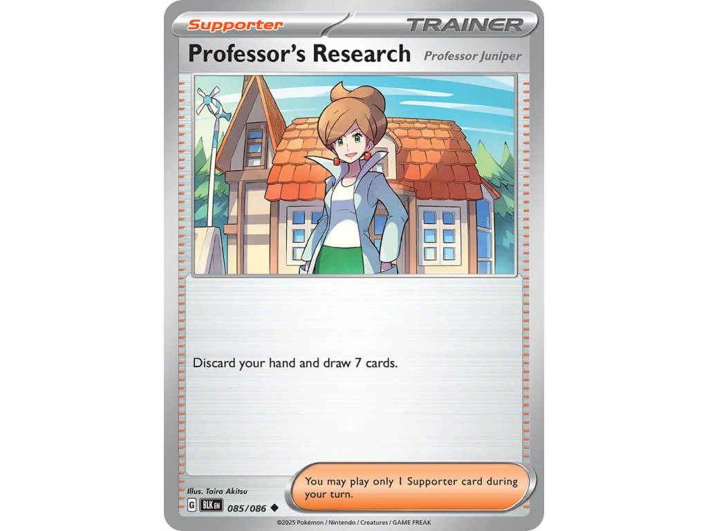 Pokémon Professor's Research - Professor Juniper (BLK 085)